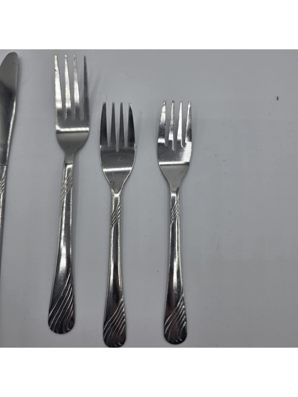 Mainstays Swirl Stainless Steel 1 Piece Setting Utensils Dinner